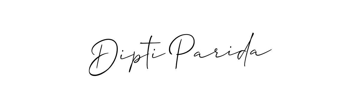 Also we have Dipti Parida name is the best signature style. Create professional handwritten signature collection using Allison_Script autograph style. Dipti Parida signature style 2 images and pictures png