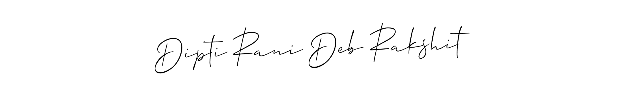 You should practise on your own different ways (Allison_Script) to write your name (Dipti Rani Deb Rakshit) in signature. don't let someone else do it for you. Dipti Rani Deb Rakshit signature style 2 images and pictures png