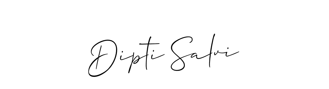 Design your own signature with our free online signature maker. With this signature software, you can create a handwritten (Allison_Script) signature for name Dipti Salvi. Dipti Salvi signature style 2 images and pictures png