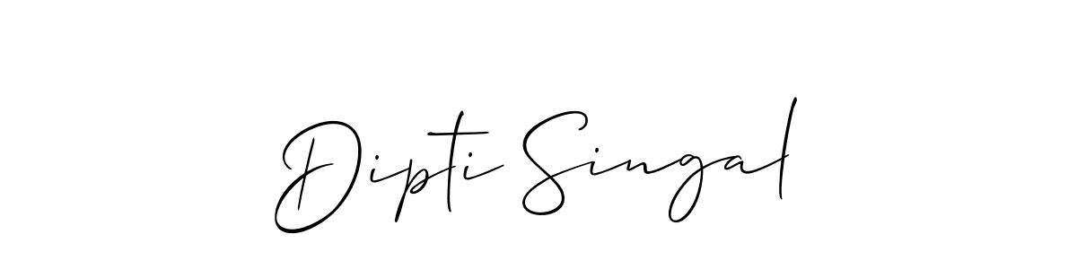 Once you've used our free online signature maker to create your best signature Allison_Script style, it's time to enjoy all of the benefits that Dipti Singal name signing documents. Dipti Singal signature style 2 images and pictures png