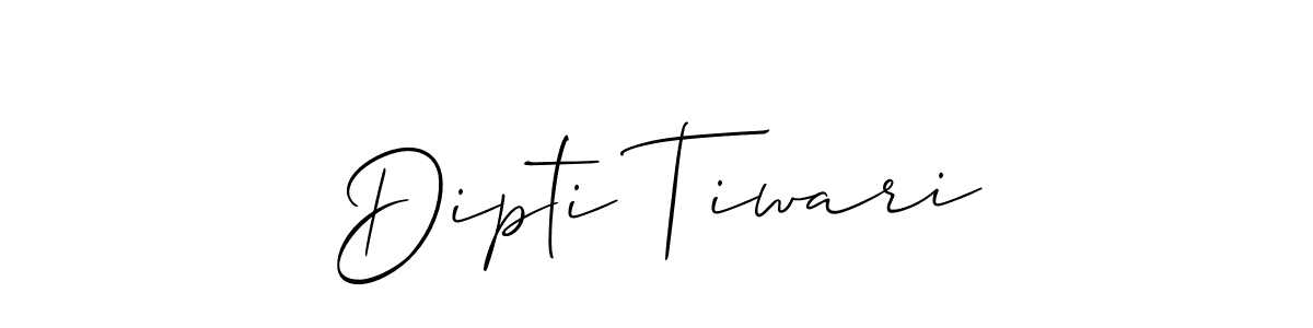 How to make Dipti Tiwari signature? Allison_Script is a professional autograph style. Create handwritten signature for Dipti Tiwari name. Dipti Tiwari signature style 2 images and pictures png