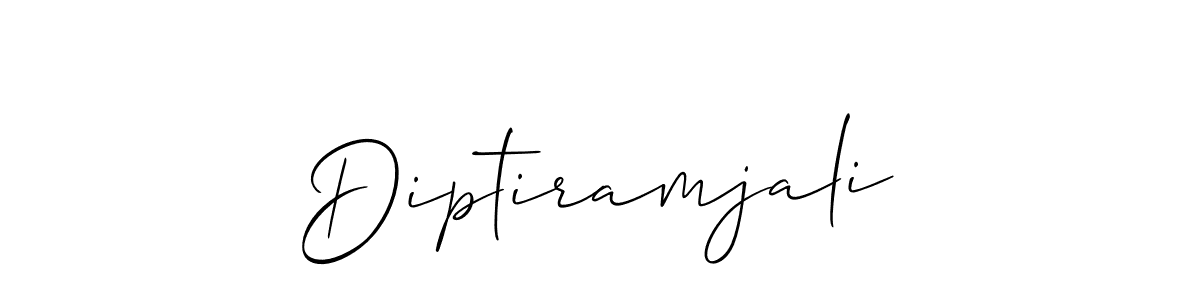 You should practise on your own different ways (Allison_Script) to write your name (Diptiramjali) in signature. don't let someone else do it for you. Diptiramjali signature style 2 images and pictures png