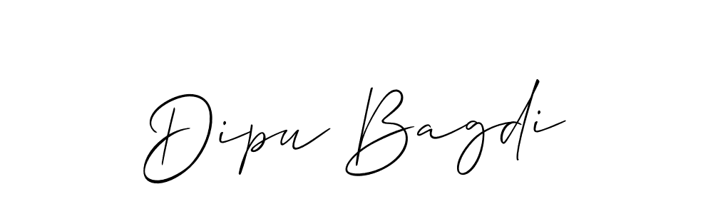 How to make Dipu Bagdi signature? Allison_Script is a professional autograph style. Create handwritten signature for Dipu Bagdi name. Dipu Bagdi signature style 2 images and pictures png