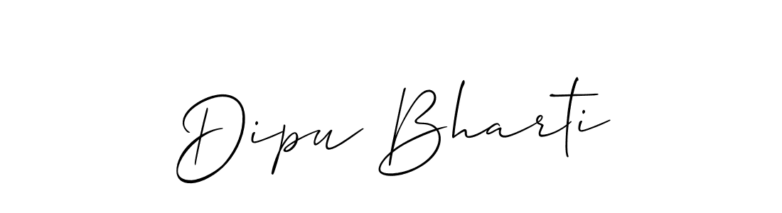 Design your own signature with our free online signature maker. With this signature software, you can create a handwritten (Allison_Script) signature for name Dipu Bharti. Dipu Bharti signature style 2 images and pictures png