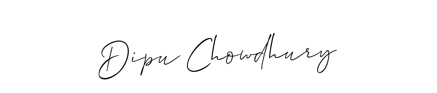 The best way (Allison_Script) to make a short signature is to pick only two or three words in your name. The name Dipu Chowdhury include a total of six letters. For converting this name. Dipu Chowdhury signature style 2 images and pictures png