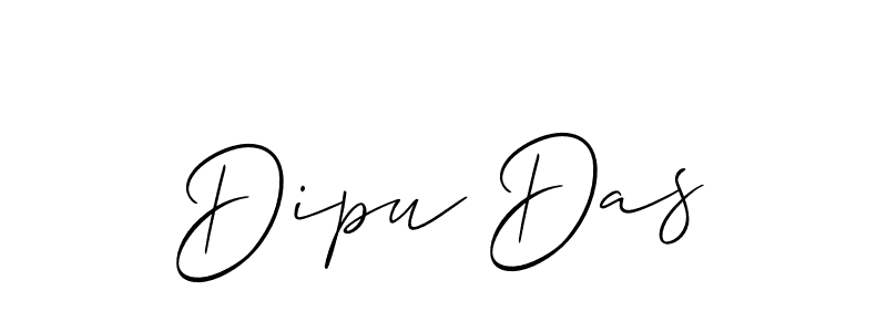 Make a beautiful signature design for name Dipu Das. With this signature (Allison_Script) style, you can create a handwritten signature for free. Dipu Das signature style 2 images and pictures png