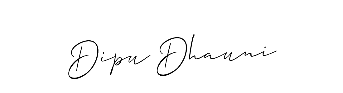 Similarly Allison_Script is the best handwritten signature design. Signature creator online .You can use it as an online autograph creator for name Dipu Dhauni. Dipu Dhauni signature style 2 images and pictures png