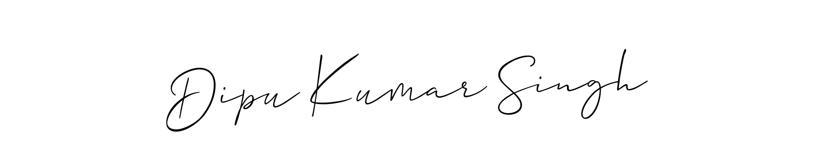 Dipu Kumar Singh stylish signature style. Best Handwritten Sign (Allison_Script) for my name. Handwritten Signature Collection Ideas for my name Dipu Kumar Singh. Dipu Kumar Singh signature style 2 images and pictures png