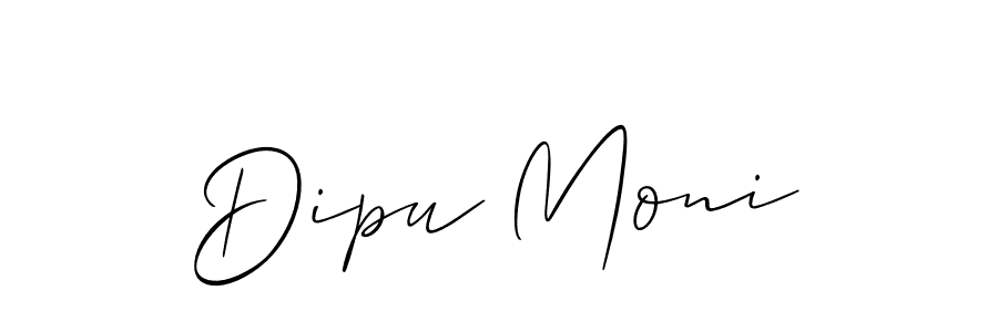 It looks lik you need a new signature style for name Dipu Moni. Design unique handwritten (Allison_Script) signature with our free signature maker in just a few clicks. Dipu Moni signature style 2 images and pictures png