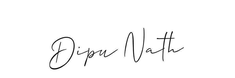 if you are searching for the best signature style for your name Dipu Nath. so please give up your signature search. here we have designed multiple signature styles  using Allison_Script. Dipu Nath signature style 2 images and pictures png