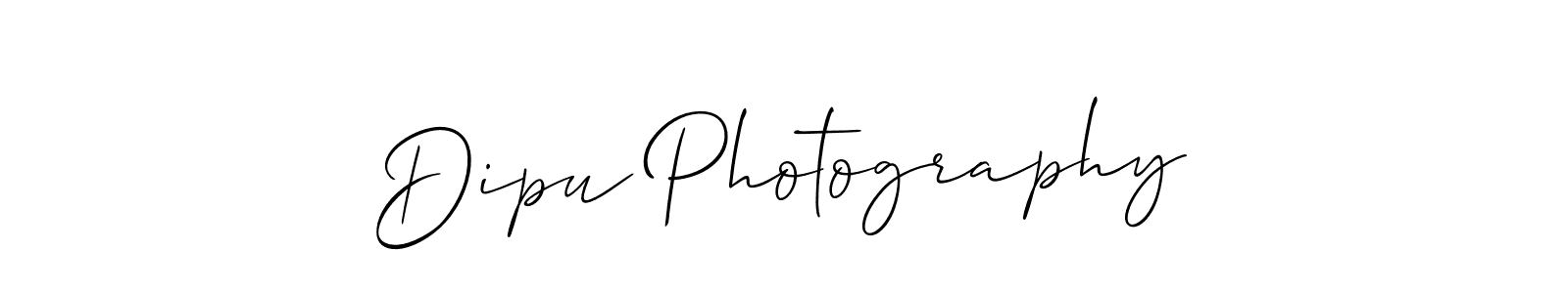 Allison_Script is a professional signature style that is perfect for those who want to add a touch of class to their signature. It is also a great choice for those who want to make their signature more unique. Get Dipu Photography name to fancy signature for free. Dipu Photography signature style 2 images and pictures png