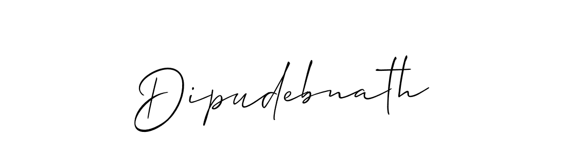 Also we have Dipudebnath name is the best signature style. Create professional handwritten signature collection using Allison_Script autograph style. Dipudebnath signature style 2 images and pictures png