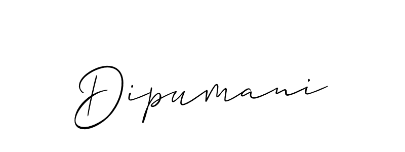 The best way (Allison_Script) to make a short signature is to pick only two or three words in your name. The name Dipumani include a total of six letters. For converting this name. Dipumani signature style 2 images and pictures png