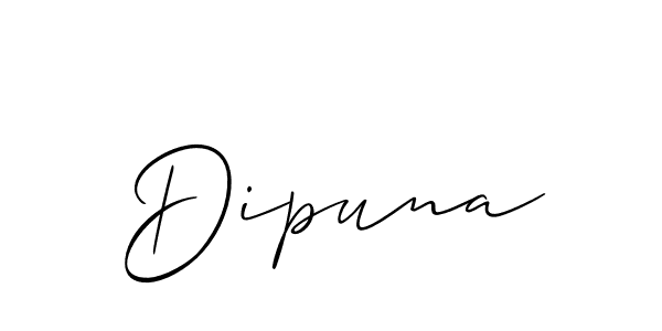 Similarly Allison_Script is the best handwritten signature design. Signature creator online .You can use it as an online autograph creator for name Dipuna. Dipuna signature style 2 images and pictures png