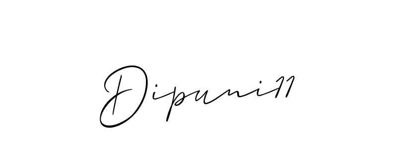 Make a short Dipuni11 signature style. Manage your documents anywhere anytime using Allison_Script. Create and add eSignatures, submit forms, share and send files easily. Dipuni11 signature style 2 images and pictures png