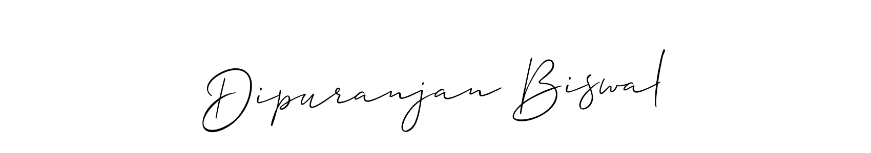 Create a beautiful signature design for name Dipuranjan Biswal. With this signature (Allison_Script) fonts, you can make a handwritten signature for free. Dipuranjan Biswal signature style 2 images and pictures png