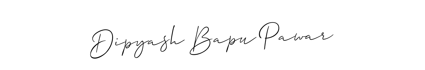 Design your own signature with our free online signature maker. With this signature software, you can create a handwritten (Allison_Script) signature for name Dipyash Bapu Pawar. Dipyash Bapu Pawar signature style 2 images and pictures png