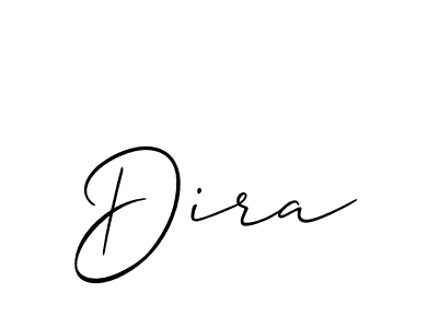 Dira stylish signature style. Best Handwritten Sign (Allison_Script) for my name. Handwritten Signature Collection Ideas for my name Dira. Dira signature style 2 images and pictures png