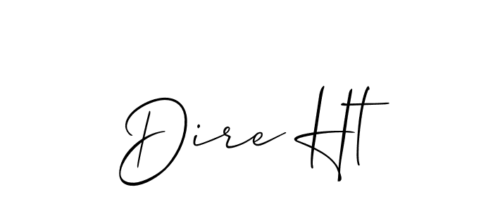 You should practise on your own different ways (Allison_Script) to write your name (Dire Ht) in signature. don't let someone else do it for you. Dire Ht signature style 2 images and pictures png