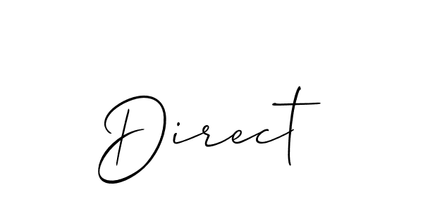 How to make Direct signature? Allison_Script is a professional autograph style. Create handwritten signature for Direct name. Direct signature style 2 images and pictures png