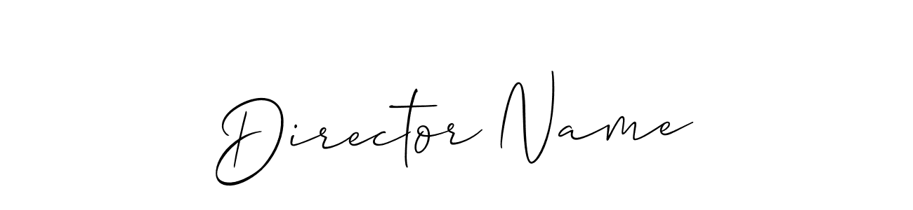 Make a short Director Name signature style. Manage your documents anywhere anytime using Allison_Script. Create and add eSignatures, submit forms, share and send files easily. Director Name signature style 2 images and pictures png