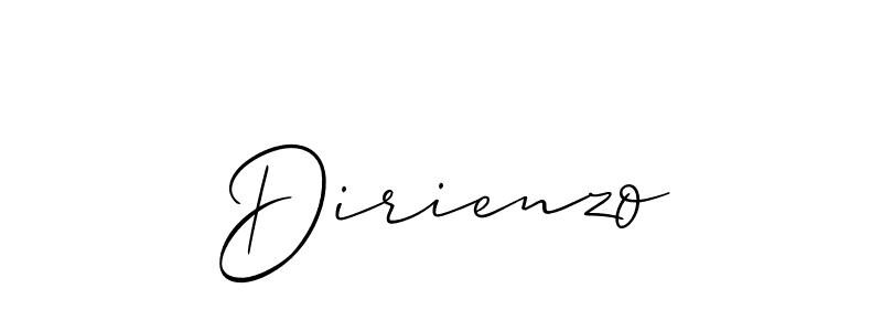 if you are searching for the best signature style for your name Dirienzo. so please give up your signature search. here we have designed multiple signature styles  using Allison_Script. Dirienzo signature style 2 images and pictures png