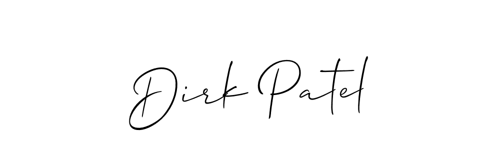 Also we have Dirk Patel name is the best signature style. Create professional handwritten signature collection using Allison_Script autograph style. Dirk Patel signature style 2 images and pictures png