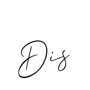 Use a signature maker to create a handwritten signature online. With this signature software, you can design (Allison_Script) your own signature for name Dis. Dis signature style 2 images and pictures png