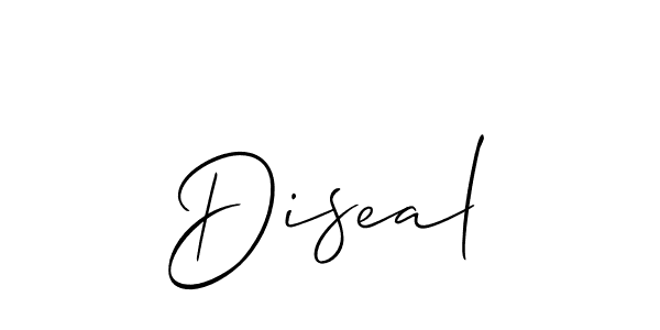 How to make Diseal name signature. Use Allison_Script style for creating short signs online. This is the latest handwritten sign. Diseal signature style 2 images and pictures png