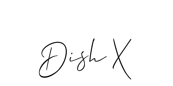 How to make Dish X signature? Allison_Script is a professional autograph style. Create handwritten signature for Dish X name. Dish X signature style 2 images and pictures png