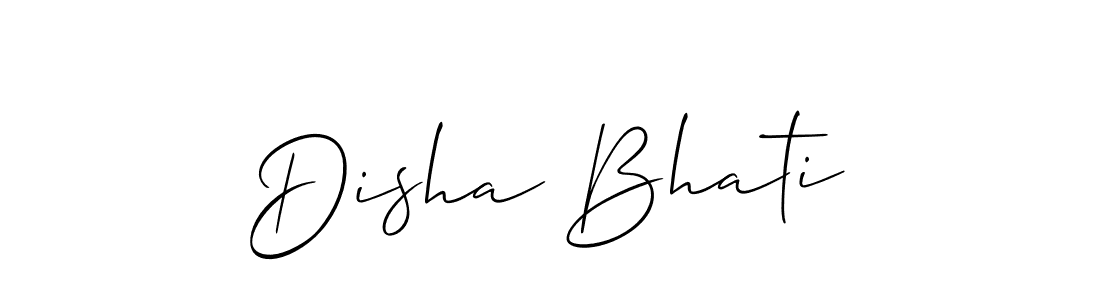 if you are searching for the best signature style for your name Disha Bhati. so please give up your signature search. here we have designed multiple signature styles  using Allison_Script. Disha Bhati signature style 2 images and pictures png