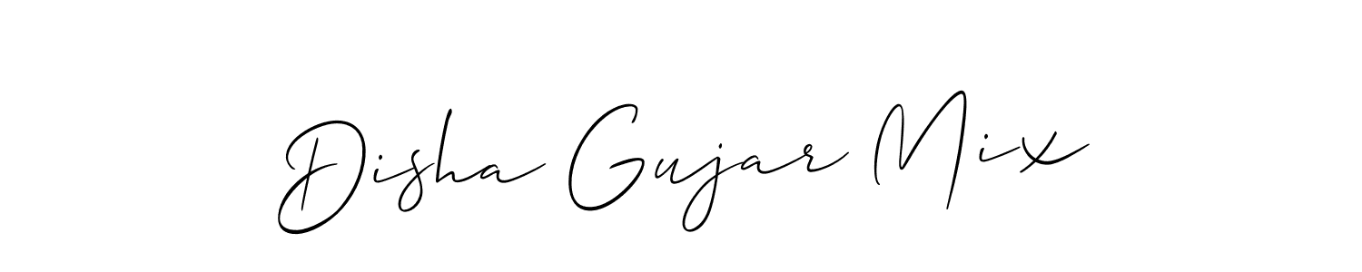 How to make Disha Gujar Mix signature? Allison_Script is a professional autograph style. Create handwritten signature for Disha Gujar Mix name. Disha Gujar Mix signature style 2 images and pictures png