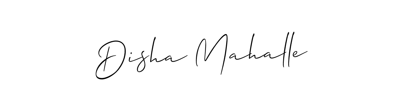 How to Draw Disha Mahalle signature style? Allison_Script is a latest design signature styles for name Disha Mahalle. Disha Mahalle signature style 2 images and pictures png