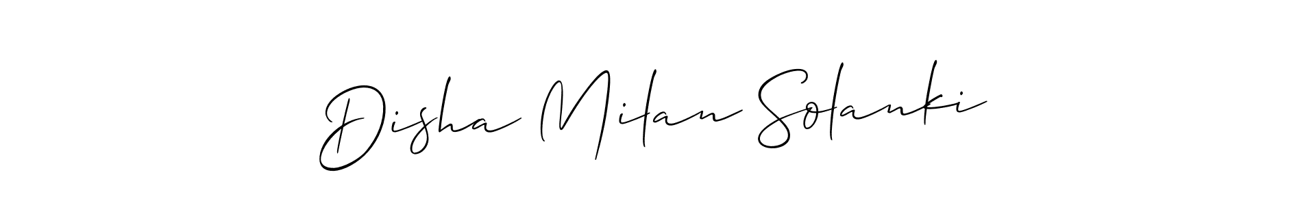Best and Professional Signature Style for Disha Milan Solanki. Allison_Script Best Signature Style Collection. Disha Milan Solanki signature style 2 images and pictures png