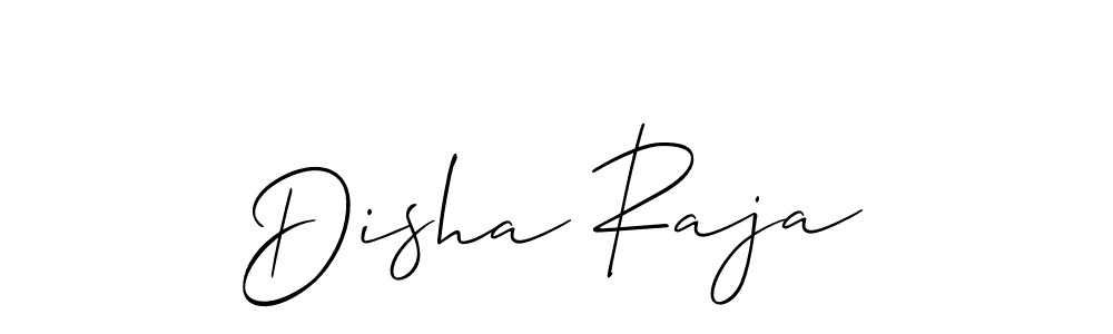 How to make Disha Raja signature? Allison_Script is a professional autograph style. Create handwritten signature for Disha Raja name. Disha Raja signature style 2 images and pictures png