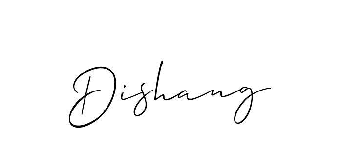 Allison_Script is a professional signature style that is perfect for those who want to add a touch of class to their signature. It is also a great choice for those who want to make their signature more unique. Get Dishang name to fancy signature for free. Dishang signature style 2 images and pictures png