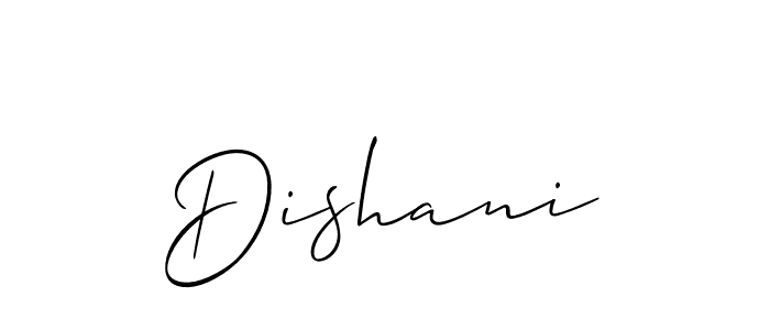 Similarly Allison_Script is the best handwritten signature design. Signature creator online .You can use it as an online autograph creator for name Dishani. Dishani signature style 2 images and pictures png