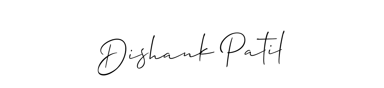 Also You can easily find your signature by using the search form. We will create Dishank Patil name handwritten signature images for you free of cost using Allison_Script sign style. Dishank Patil signature style 2 images and pictures png