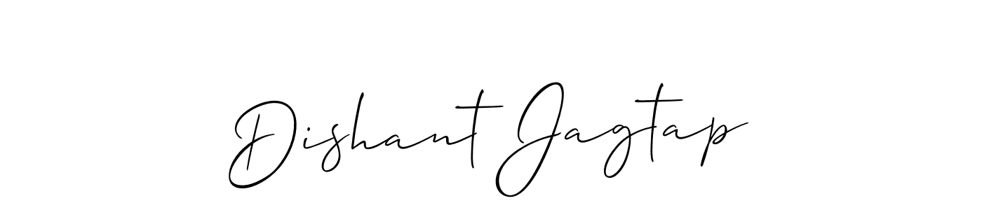 Make a beautiful signature design for name Dishant Jagtap. Use this online signature maker to create a handwritten signature for free. Dishant Jagtap signature style 2 images and pictures png