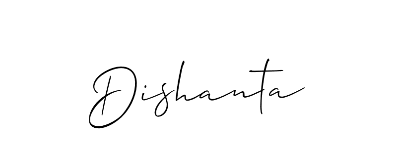 Also You can easily find your signature by using the search form. We will create Dishanta name handwritten signature images for you free of cost using Allison_Script sign style. Dishanta signature style 2 images and pictures png