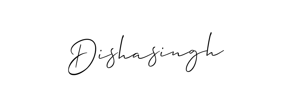 Create a beautiful signature design for name Dishasingh. With this signature (Allison_Script) fonts, you can make a handwritten signature for free. Dishasingh signature style 2 images and pictures png