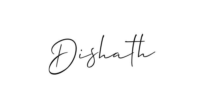 Create a beautiful signature design for name Dishath. With this signature (Allison_Script) fonts, you can make a handwritten signature for free. Dishath signature style 2 images and pictures png