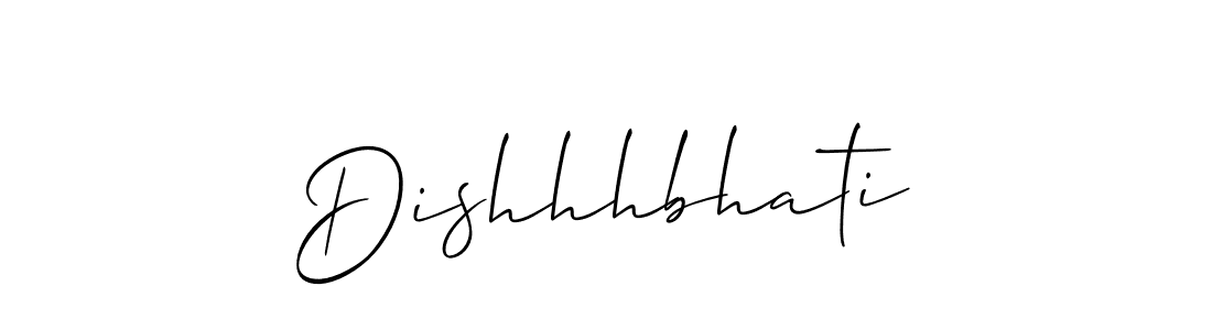 if you are searching for the best signature style for your name Dishhhbhati. so please give up your signature search. here we have designed multiple signature styles  using Allison_Script. Dishhhbhati signature style 2 images and pictures png