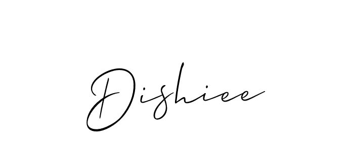 Create a beautiful signature design for name Dishiee. With this signature (Allison_Script) fonts, you can make a handwritten signature for free. Dishiee signature style 2 images and pictures png