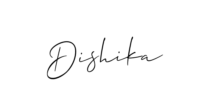 You should practise on your own different ways (Allison_Script) to write your name (Dishika) in signature. don't let someone else do it for you. Dishika signature style 2 images and pictures png