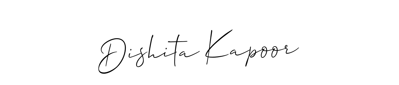 Make a beautiful signature design for name Dishita Kapoor. Use this online signature maker to create a handwritten signature for free. Dishita Kapoor signature style 2 images and pictures png