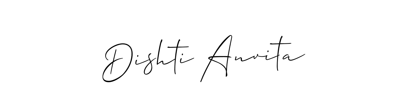 See photos of Dishti Anvita official signature by Spectra . Check more albums & portfolios. Read reviews & check more about Allison_Script font. Dishti Anvita signature style 2 images and pictures png