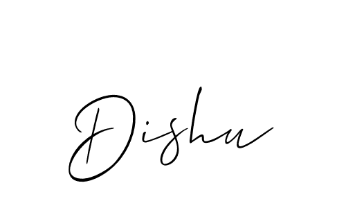 Best and Professional Signature Style for Dishu. Allison_Script Best Signature Style Collection. Dishu signature style 2 images and pictures png
