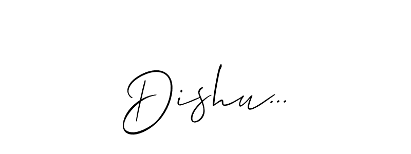 Check out images of Autograph of Dishu... name. Actor Dishu... Signature Style. Allison_Script is a professional sign style online. Dishu... signature style 2 images and pictures png