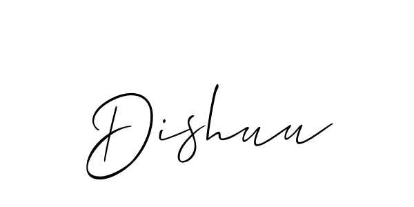 Also You can easily find your signature by using the search form. We will create Dishuu name handwritten signature images for you free of cost using Allison_Script sign style. Dishuu signature style 2 images and pictures png